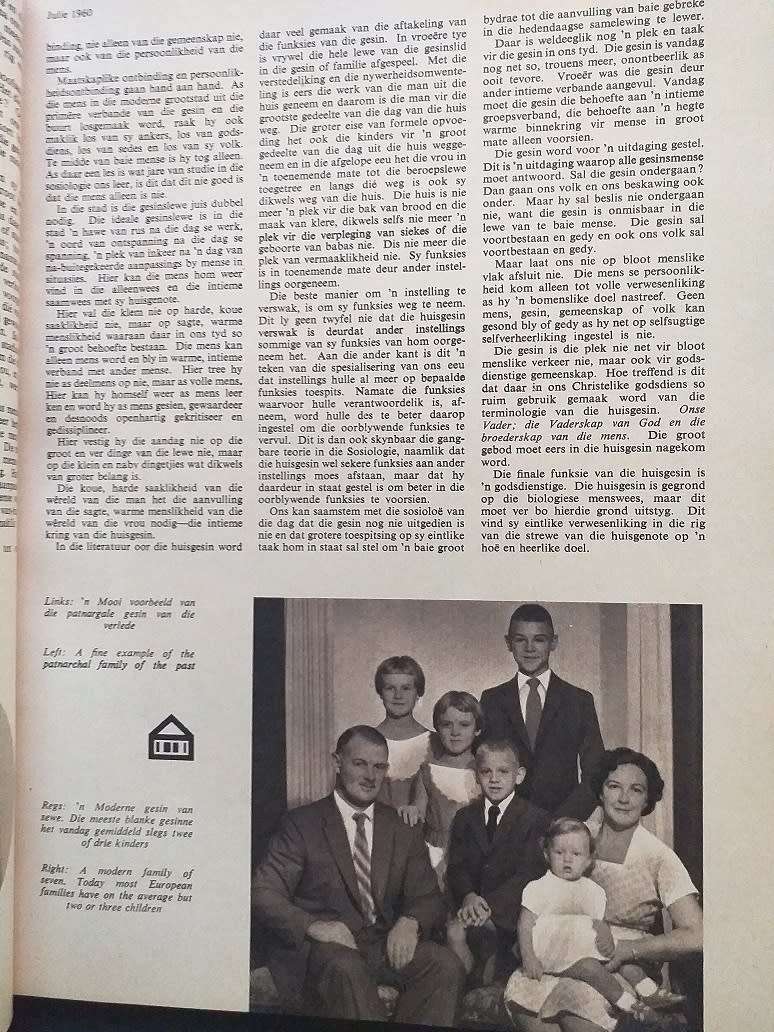 Lantern Tydskrif Magazine Apr 1960 vol 9 nr 4 Tema Huisgesinne