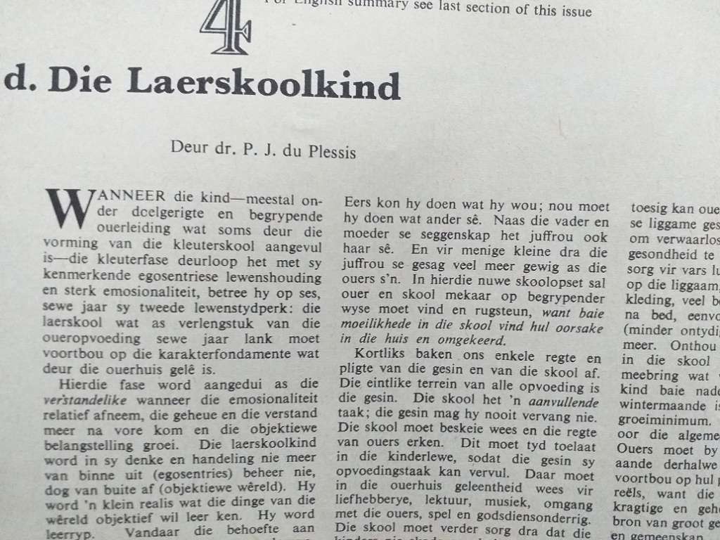 Lantern Tydskrif Magazine Apr 1960 vol 9 nr 4 Tema Huisgesinne