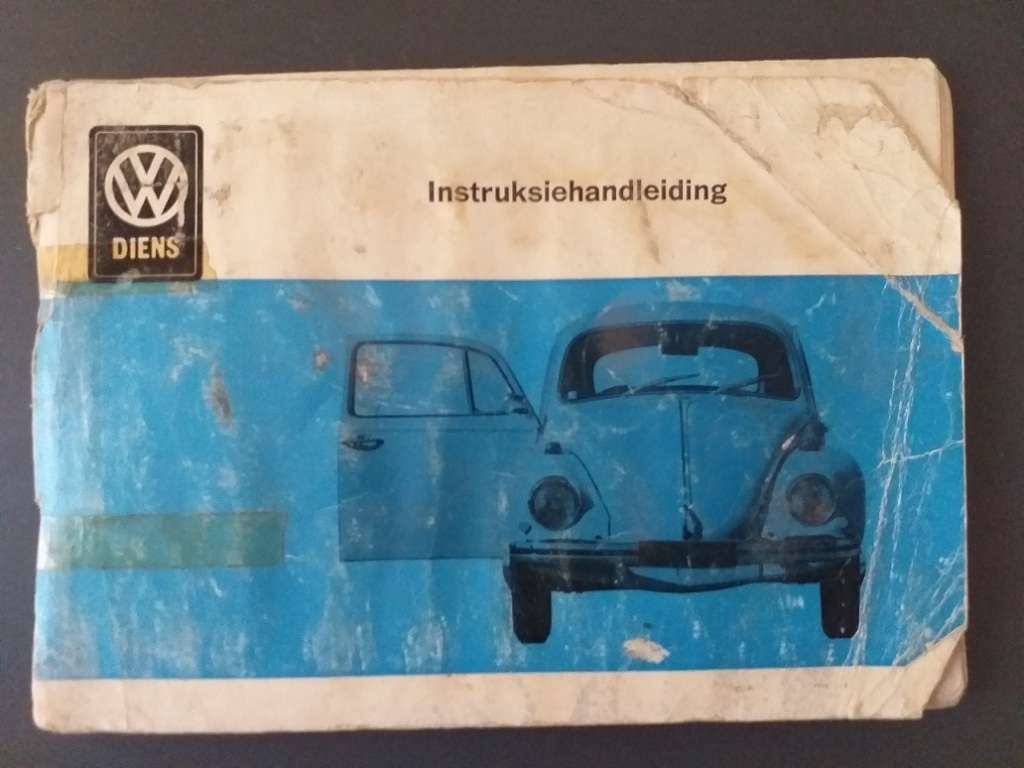 Volkswagen Beetle VW Instruksiehandleiding Instruction Manual WELL USED BUT SEEMS COMPLETE