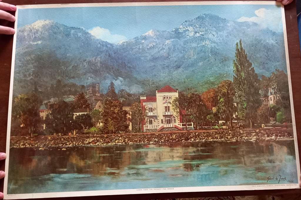 Villa Dubochet Switserland afdruk laaste rusplek van Pres Paul Kruger van die ZAR (Gabriel de Jongh)