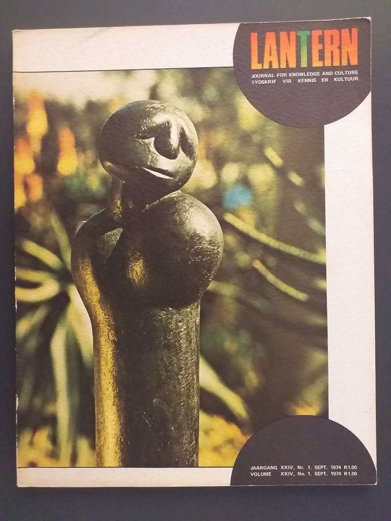 Lantern Tydskrif Magazine  Sept 1974 vol XXIV nr 1 (Artikel oor Die Anglo-Boere Oorlog)