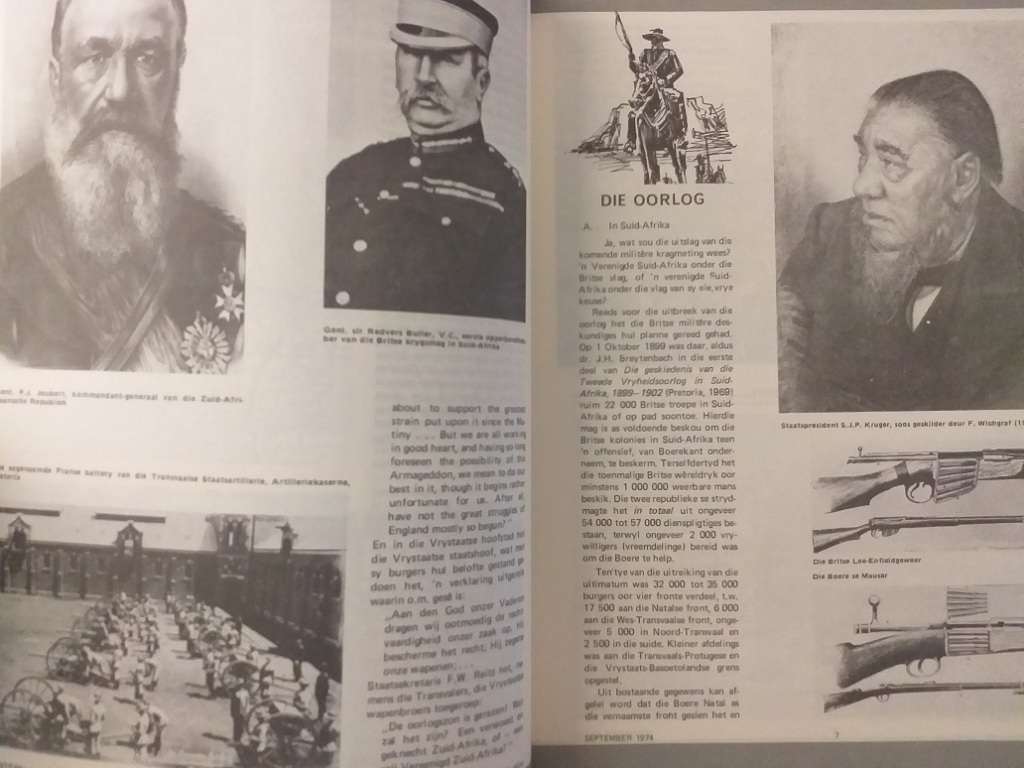 Lantern Tydskrif Magazine  Sept 1974 vol XXIV nr 1 (Artikel oor Die Anglo-Boere Oorlog)