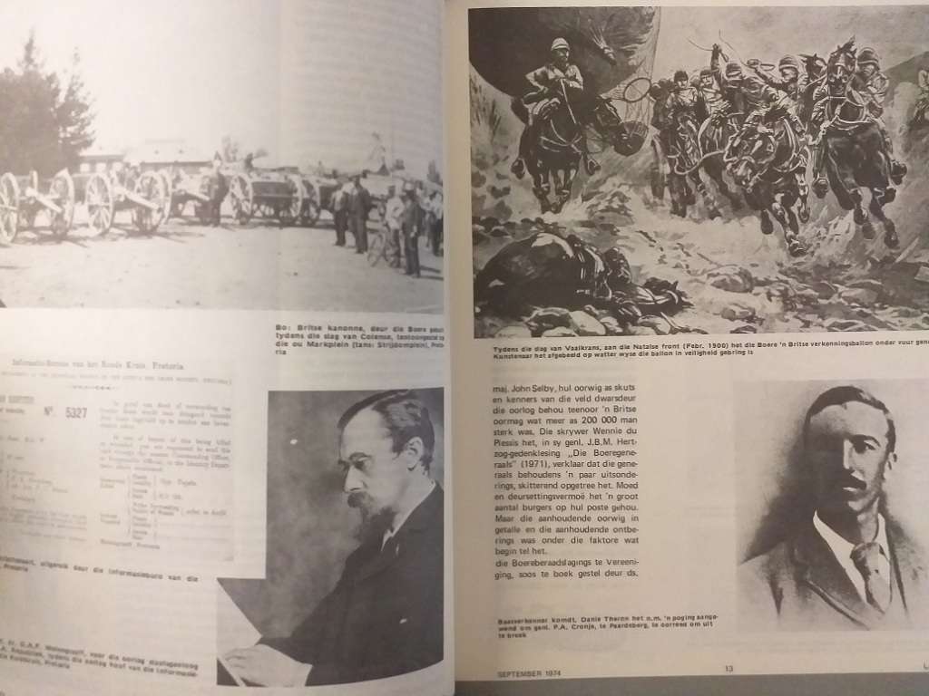 Lantern Tydskrif Magazine  Sept 1974 vol XXIV nr 1 (Artikel oor Die Anglo-Boere Oorlog)