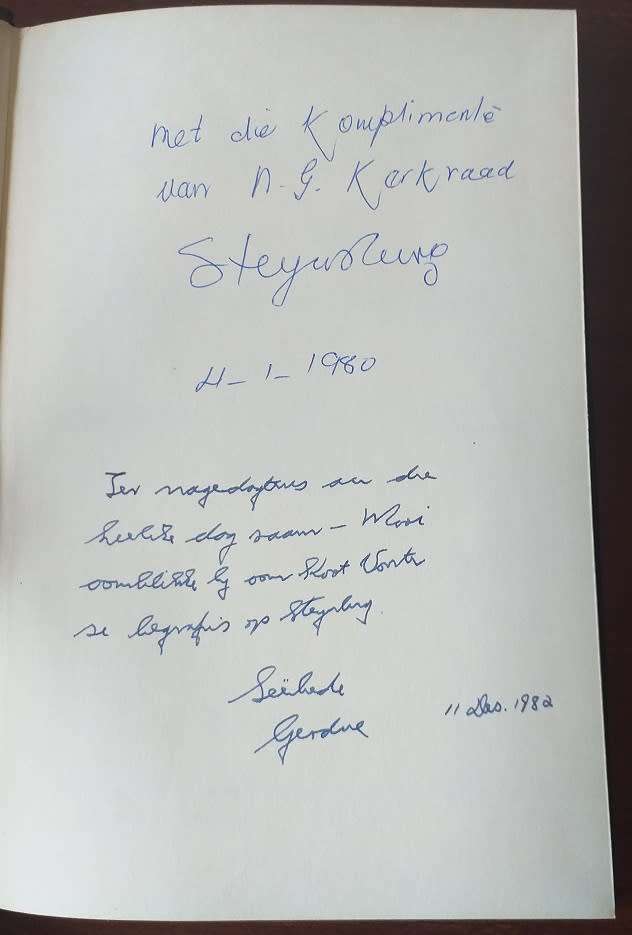 Gedenkboek NG Gemeente Steynsburg 1876-1976 (Ds LFP Roodt)