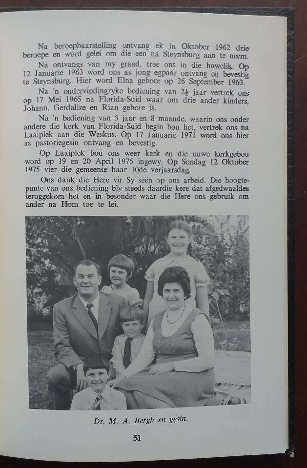 Gedenkboek NG Gemeente Steynsburg 1876-1976 (Ds LFP Roodt)