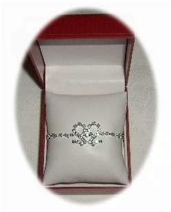 Ladies Round Cut Simulated Diamante Bracelet