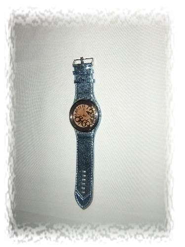 ***LAST ONE*** - Ladies CC  Watch - Metalic Blue Leather Strap