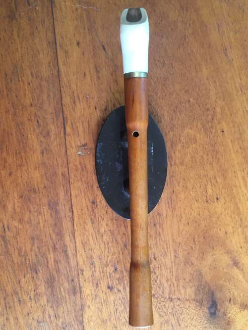 Recorder with white mouthpiece
