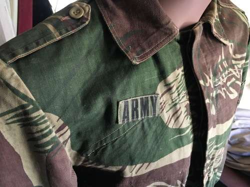Rare Rhodesian camo tailored bush jacket