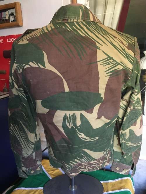 Rare Rhodesian camo tailored bush jacket
