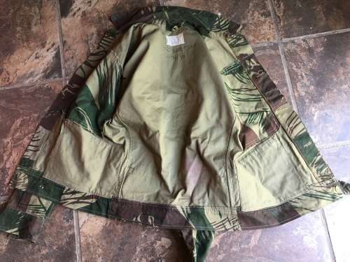 Rare Rhodesian camo tailored bush jacket