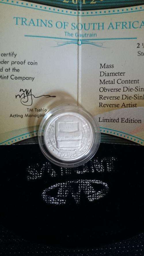 2012 Limited edition Trains of South Africa The Gautrain (Tickey)