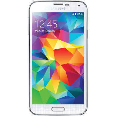 Samsung Galaxy S5 LTE Smartphone - 16 GB  - 2.5 GHZ - +UHD 4K - White - SH-G900F - Screen protector