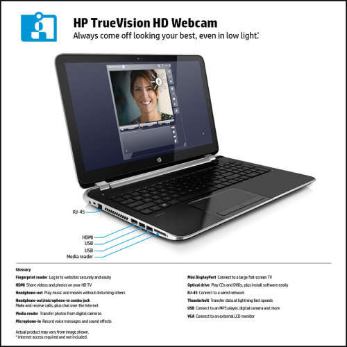 HP Pavilion N267 SI TOUCH SMART - Intel Core i7-4500U - 15.6" - 512 SSD - Win 10 - 16GB RAM - NVIDIA
