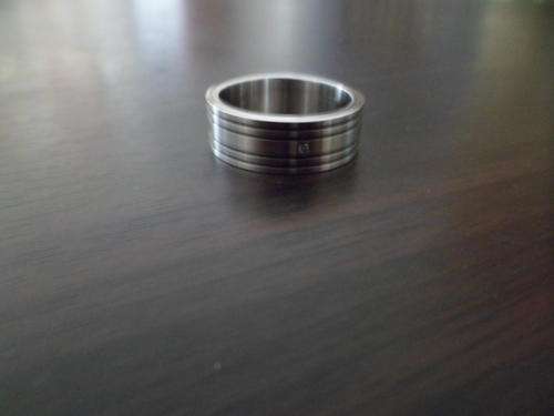 Elegant and Beautiful Gents Ring in Stainless steel and Cubic Zirconia - Size 11