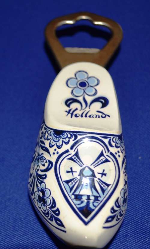Wooden Clog " Holland" Bottle opener