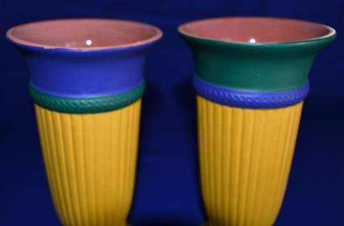 A set of Matching Ceramic Vases