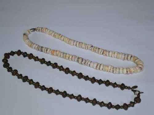 Miglio Designer Jewelry Necklace & Puka Shell Necklace