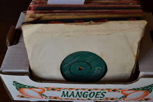 60 records ..  Collection of Vintage Seven Single Vinyl Records