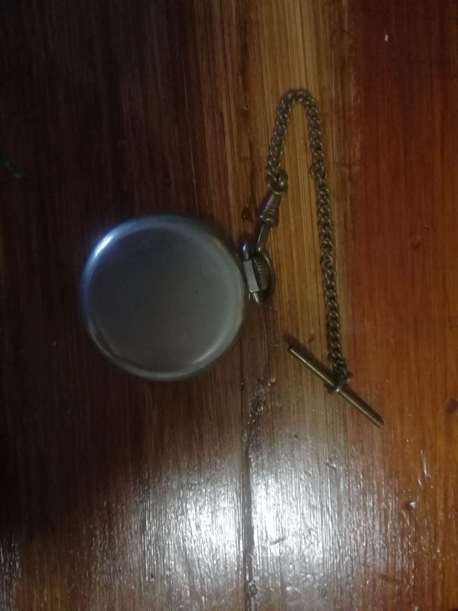 Zobo pocket watch working no crystal