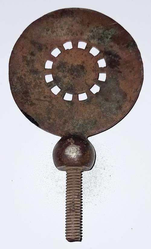 Vintage Metal Transvaal Automobile Club Associate Badge. 8cm Diameter x 14cm Height