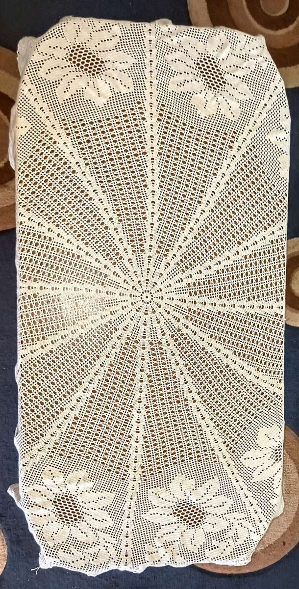 Round Crochet tablecloth 1.37m Diameter