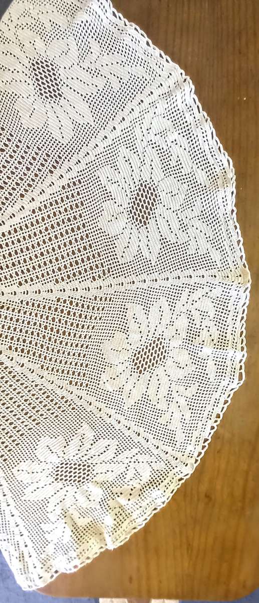 Round Crochet tablecloth 1.37m Diameter