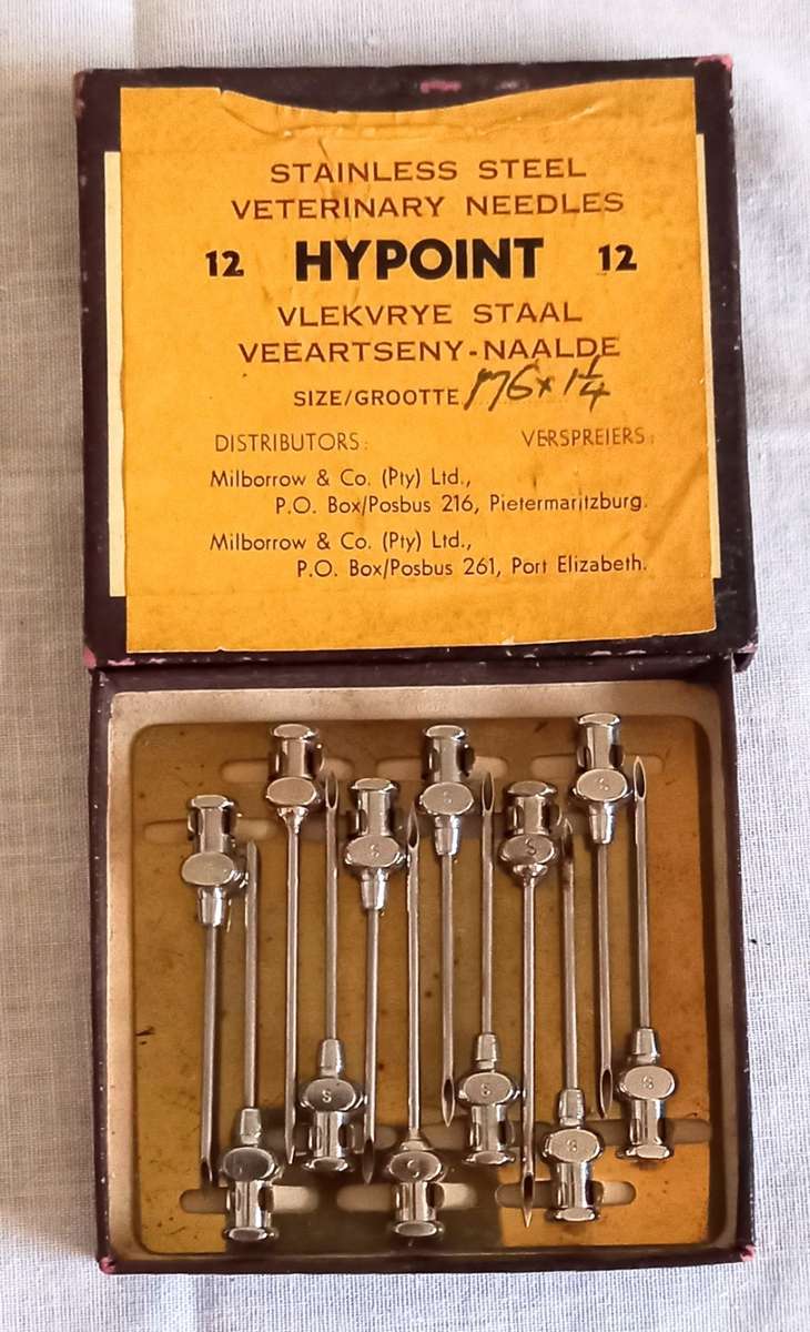 Vintage Stainless Steel Veterinary Needles