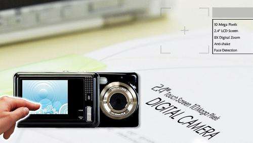 2.4" Touch Screen Digital Camera 10 Megapixel 8X Zoom