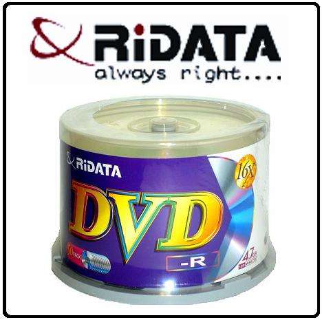 Ridata DVD-R 16X printable 50 pack
