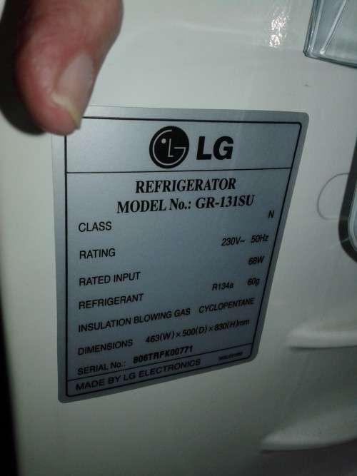 LG Bar fridge