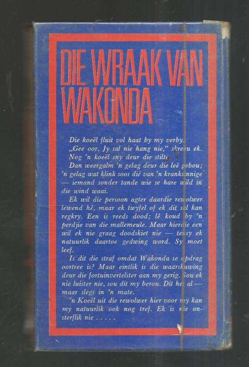 Die wraak van Wakonda - Louw de la Rey - Olaf Bouwer Boek klub 1967 - Louw De La Rey reeks