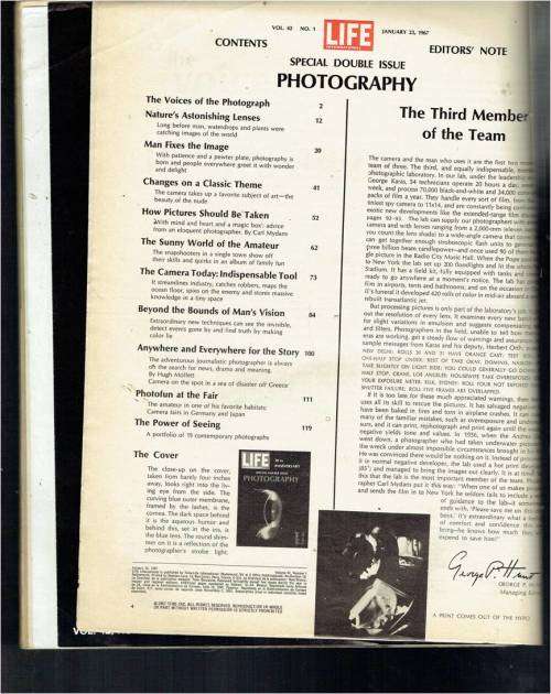 Life magazine - Vol 42 1 - 23 Jan 1967 - 30th Aniversary issue - See product description for content