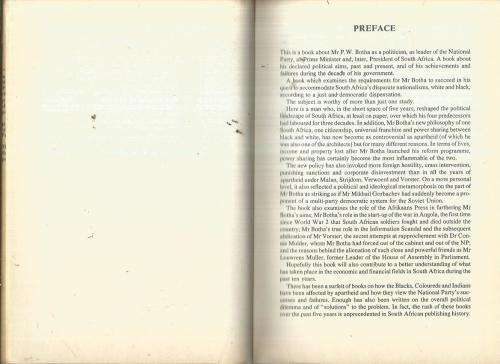 PW Botha the last betrayal - Eschel Rhoodie - 1989 - The rise and fall off PW Botha