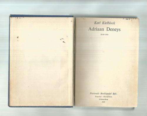 Adriaan Deneys - Karl Kielblock - 1956 -  Ou Kaapse verhaal