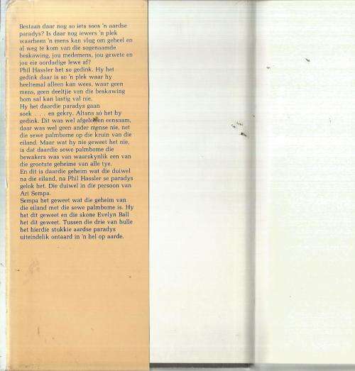 Oorlogvoering op die sewe palms - Heinz G Konsalik -  1978 - Avontuur verhaal