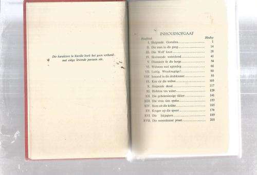 Honger wolwe - Braam Le Roux - 1950 - Los staande spannings verhaal