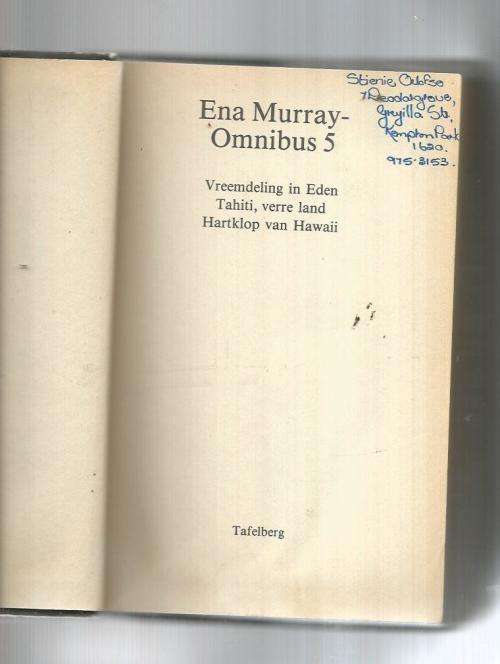 Ena Murray Omnibus 5 - Vreemdeling in Eden - Tahiti verre land - Hartklop van Hawai