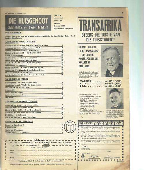 Huisgenoot tydskrif - 27 Des 1963 - Sien Produkbeskywing vir inhoud
