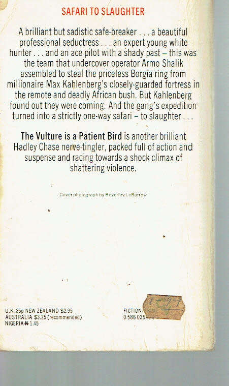 The vulture is a patient bird - James Hadley Chase - 1980 - thriller