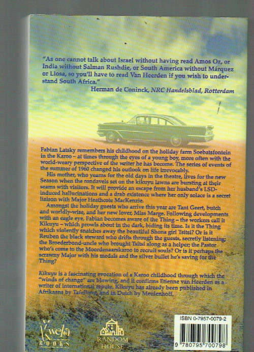 Kikuyu - Ettienne van Heerden - 1998 - English translation by Catherine Knox