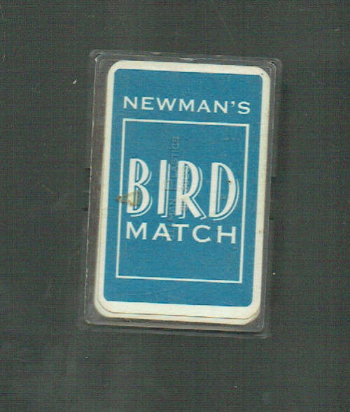 Newman's Bird match cards - Playing card size - 84 cards in plastic box - rare