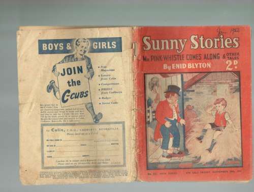 Sunny Stories - 30 November 1951 - rare childrens magazine - with  Enid Blyton