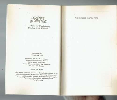 Die geheim van Groukatlaagte - Louise Prinsloo - 1998 - Geraamtes en gedaantes nr 1