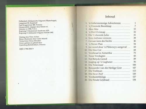 Die Afgodsbeeld - Franklin W Dixon - 1980 - Hardy Hulle in Afrikaans