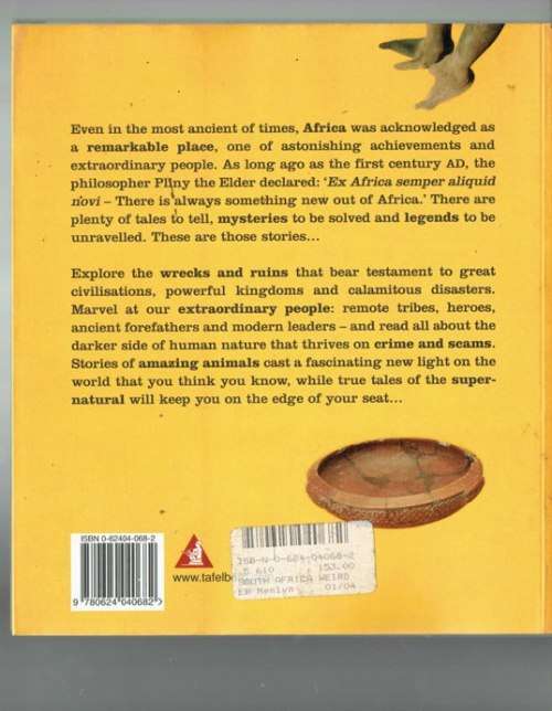 Rob Marsh - South Africa Weird and wonderfull - 2003 - Legends - history - falklore