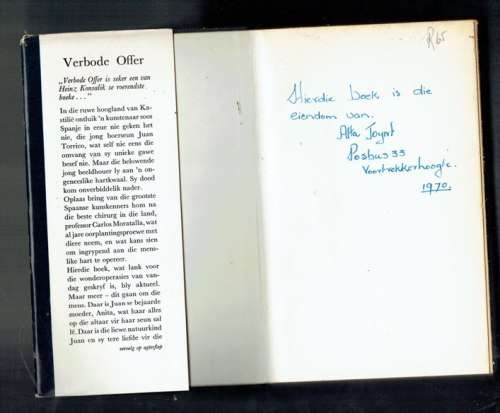 Heinz Konsalik - Verbode offer - 1970 - Mediese Roman voor hartoorplantings dae