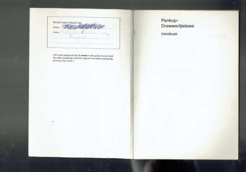 Penkop - Drawwertjielewe - Handboek 1986