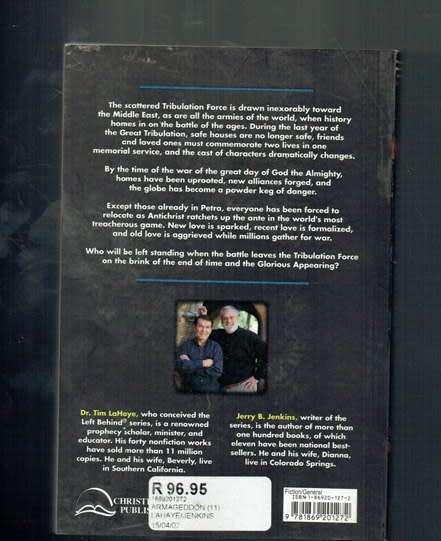 Armageddon  - La Hay & Jenkins -2003 -  Left behind End times series 11 the in the series