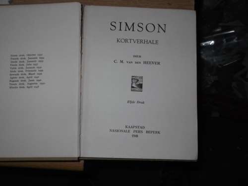 Simson - CM van den Heever - 1948 - Kortverhaal bundel